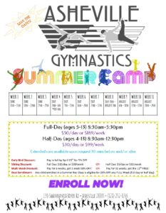 2018 Summer Camp Flyer