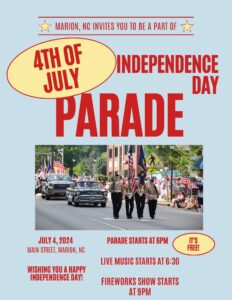 MARION: Independence Day Celebration & Fireworks @ Downtown Marion | Marion | North Carolina | United States