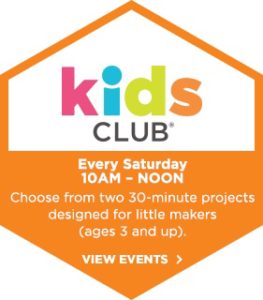 Kids Club Craft (3+yrs) @ Michaels Craft Stores