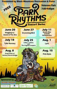 Annual Park Rhythms Concert Series @ Veterans Park, Black Mountain | Black Mountain | North Carolina | United States