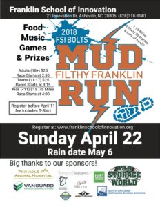 Founders' Day Celebration & Mud Run! (6+yrs) @ The Franklin School of Innovation | Asheville | North Carolina | United States