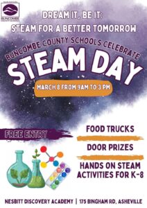 Annual Celebrate STEAM Day! @ Nesbitt Discovery Academy | Asheville | North Carolina | United States