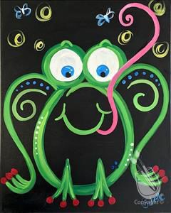 Toad-aly Neon Frog Painting Class (7+yrs) @ Painting with a Twist - Asheville, NC | Asheville | North Carolina | United States