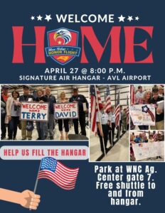 Honor Flight Welcome Home Gathering @ Signature Flight Support AVL - Asheville Regional Airport | Fletcher | North Carolina | United States