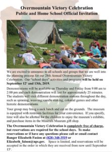 Annual Overmountain Victory Celebration @ Museum of North Carolina Minerals | Spruce Pine | North Carolina | United States