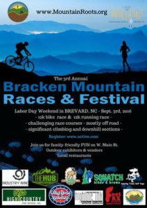 3rd Annual Bracken Mountain Races & Festival @ West Main Street & Bracken Preserve-- Brevard, NC | Brevard | North Carolina | United States
