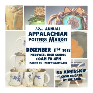 32nd Annual Appalachian Potters Market! @ McDowell High School | Marion | North Carolina | United States