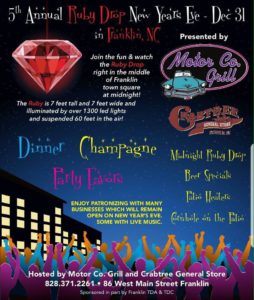 5th Annual New Years Ruby Drop @ Motor Company Grill | Franklin | North Carolina | United States