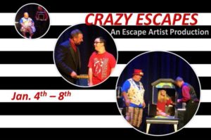 Crazy Escapes: An Escape Artist Production @ North Carolina Stage Company | Asheville | North Carolina | United States