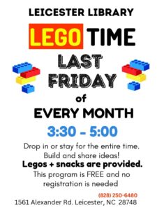 LEGO Club (K-5th Grade) @ Leicester Library | Candler | North Carolina | United States