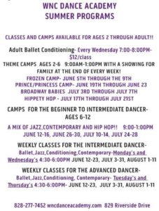 Summer Dance Camp (2-6yrs) & (6-12yrs) @ WNC Dance Academy | Asheville | North Carolina | United States
