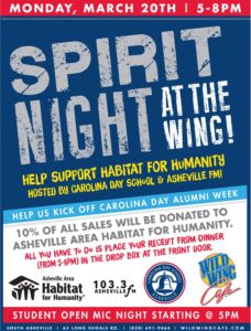 Carolina Day Open Mic Night @ Wild Wing Cafe South Asheville | Arden | North Carolina | United States