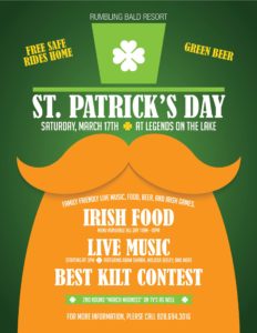 St. Patrick's Day Party @ Rumbling Bald Resort on Lake Lure | Lake Lure | North Carolina | United States
