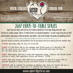 Family-Friendly Farm Dinner @ Open Ridge Farm | Burnsville | North Carolina | United States