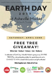 FREE Tree Giveaway, in Celebration of Earth Day 2017 @ Whole Foods Asheville Market | Asheville | North Carolina | United States