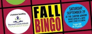 Fall BINGO @ Town of Canton Armory | Canton | North Carolina | United States