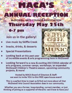 MACA Annual Reception! @ McDowell Arts Council Association | Marion | North Carolina | United States