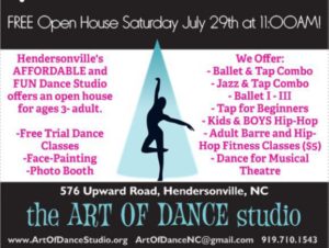 Free Open House (Ages 2-Adult) @ Art of Dance Studio | Flat Rock | North Carolina | United States