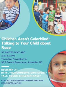 How To Talk to Young Children About Race @ United Way of Asheville and Buncombe County | Asheville | North Carolina | United States