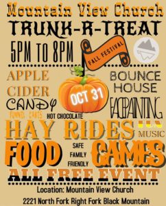 Fall Festival Trunk r Treat @ Mountain View Church | Black Mountain | North Carolina | United States