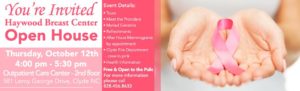 Haywood Breast Center Open House Event @ Haywood Breast Center | Clyde | North Carolina | United States