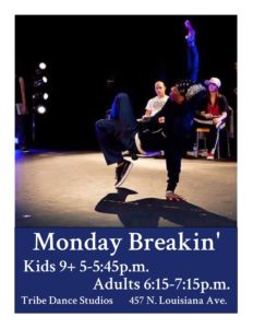 Monday Breakin' Drop-In Dance Class (9+yrs) @ TRIBE Dance & Pole | Asheville | North Carolina | United States