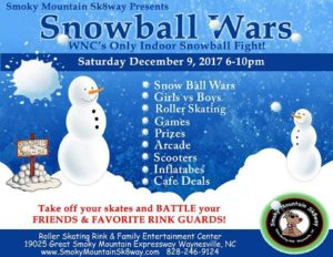 Snowball Wars @ Smoky Mountain Sk8way & FUN ZONE | Waynesville | North Carolina | United States