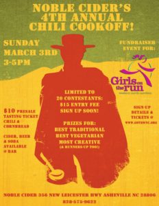 GOTR WNC Chili Cook Off @ Noble Cider | Asheville | North Carolina | United States