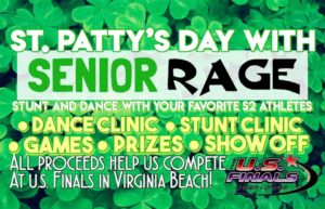 St. Patty's Day Stunt and Dance with Rage @ Fearless Athletics | Arden | North Carolina | United States