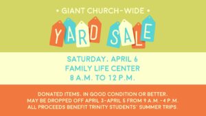 Giant Church-Wide Yard Sale @ Family Life Center at Trinity of Fairview | Fletcher | North Carolina | United States