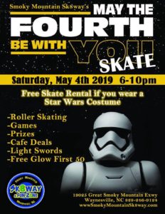 Star Wars - May the 4th Be with You Skate @ Smoky Mountain Sk8way & FUN ZONE | Waynesville | North Carolina | United States