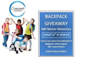 Backpack Giveaway @ Hall Fletcher Elementary | Asheville | North Carolina | United States