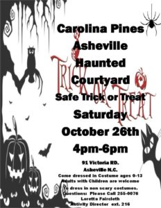 Haunted Courtyard Safe Trick or Treat @ Carolina Pines at Asheville | Asheville | North Carolina | United States