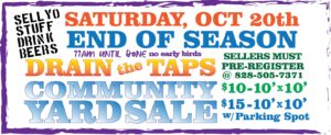 Community Yard Sale and Drain the Taps! @ FBO at Hominy Creek | Asheville | North Carolina | United States