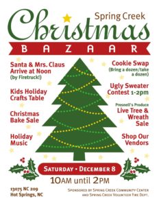 Christmas Bazaar @ Spring Creek Community Center | Hot Springs | North Carolina | United States