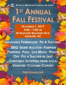 1st Annual RMCA Fall Festival @ Reynolds Mountain Christian Academy - RMCA