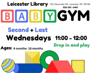 Baby Gym (4mos-18mos) @ Leicester Public Library