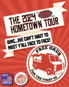 KISS Country Hometown Tour - FREE BBQ! @ stops around WNC (see schedule)