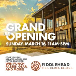 Grand Re-Opening @ Fiddlehead (formerly Riveter)