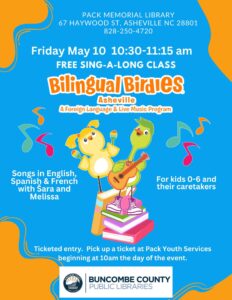 FREE Sing-A-Long Class (0-6yrs) @ Pack Memorial Library