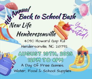 Annual Back to School Bash @ New Life Hendersonville