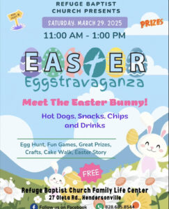 Easter Eggstravaganza @ Refuge Baptist Church