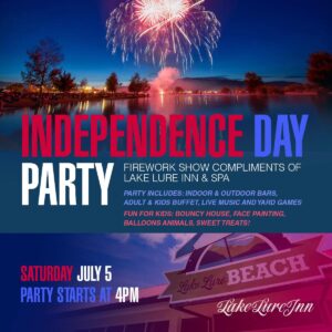 LAKE LURE: Independence Day Party & Fireworks Show @ The 1927 Lake Lure Inn and Spa