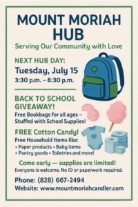 Back to School Giveaway @ Mount Moriah Hub (Behind Mount Moriah Church)